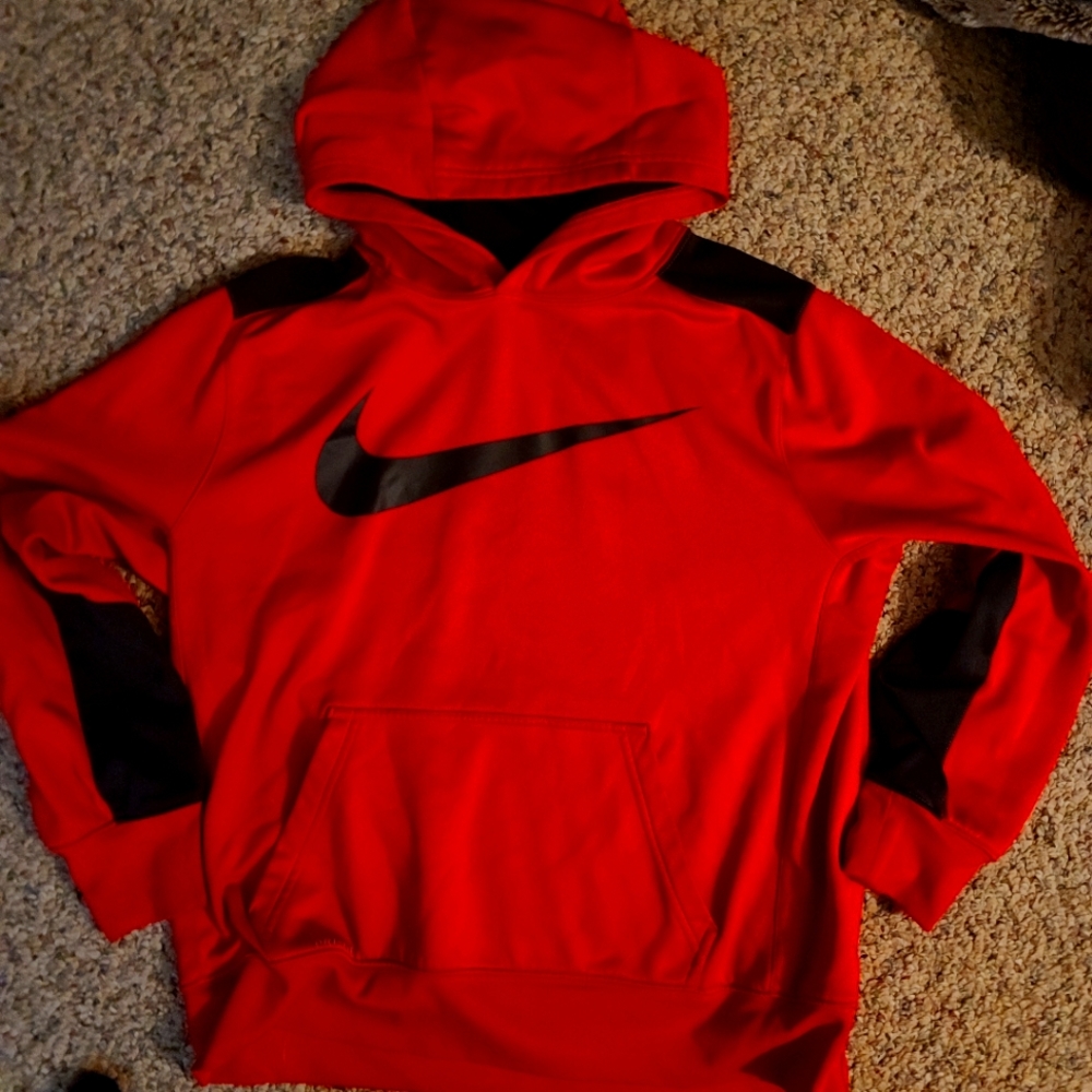 Nike red and black sweatshirt